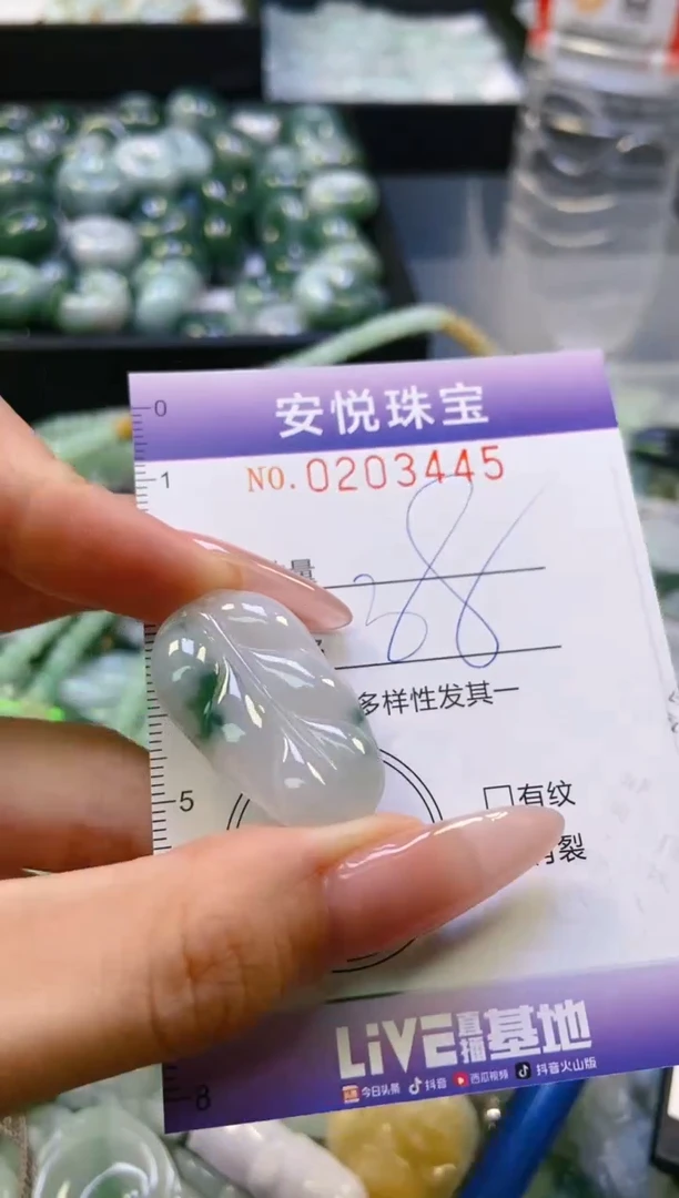 翡翠挂件未镶嵌闪购0203445