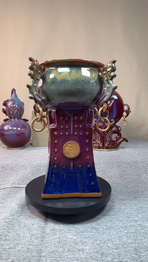 摆件嘻***?神垕钧瓷收藏工艺品