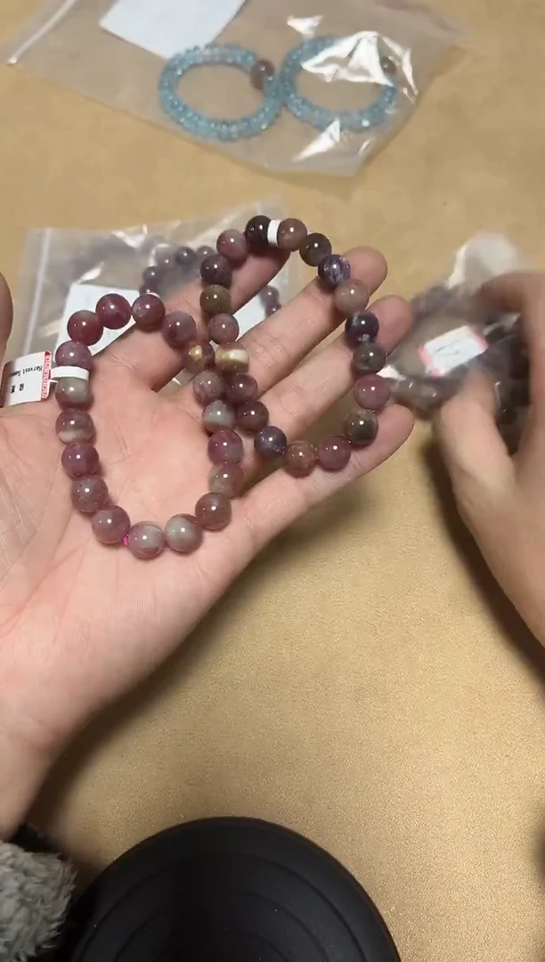 未镶嵌手链水晶22-45梅花碧玺单圈手串