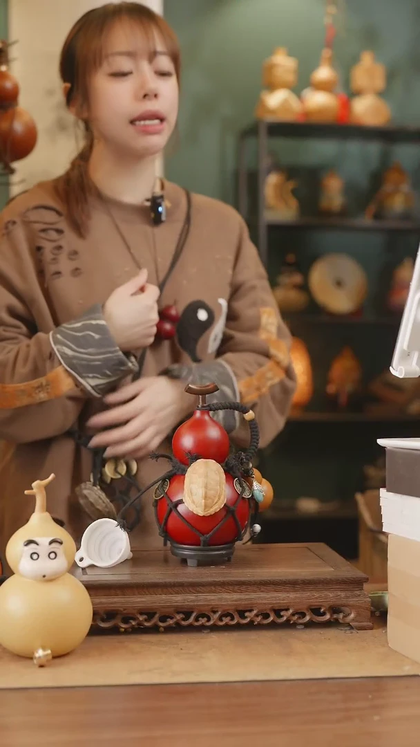 【闪购商品】196号精品天然大漆工艺防渗内胆酒葫芦~