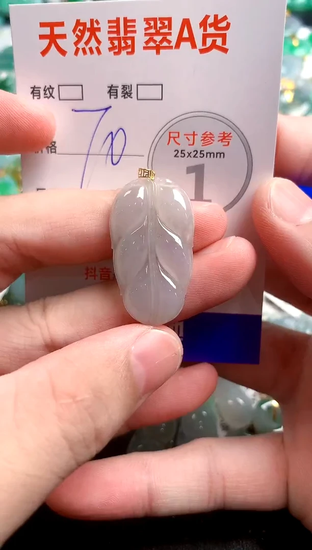 翡翠18K金镶嵌颈饰13003061