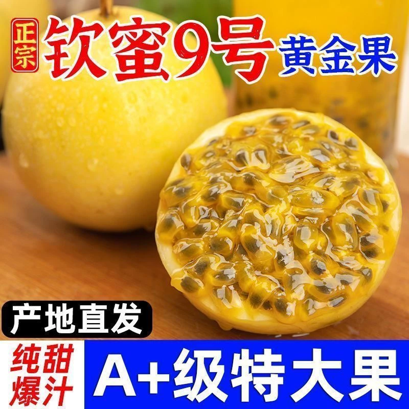 助农百香果钦蜜9号高品质龙岩武平黄金百香果新鲜当季水果