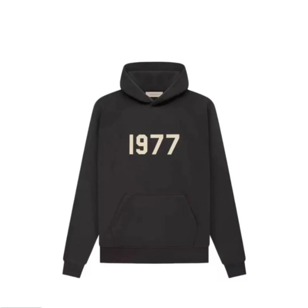 男女同款Essentials1977数字植绒套头连帽加绒卫衣