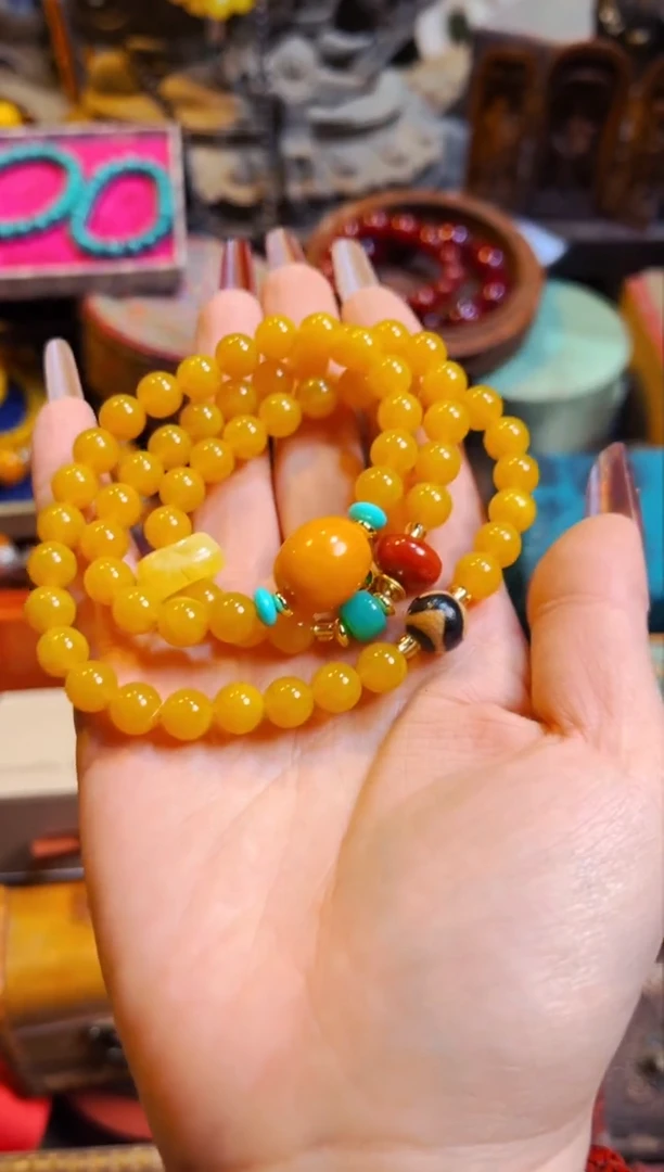 【闪购商品】蜜蜡颈饰未镶嵌兰妹精选精品链接46