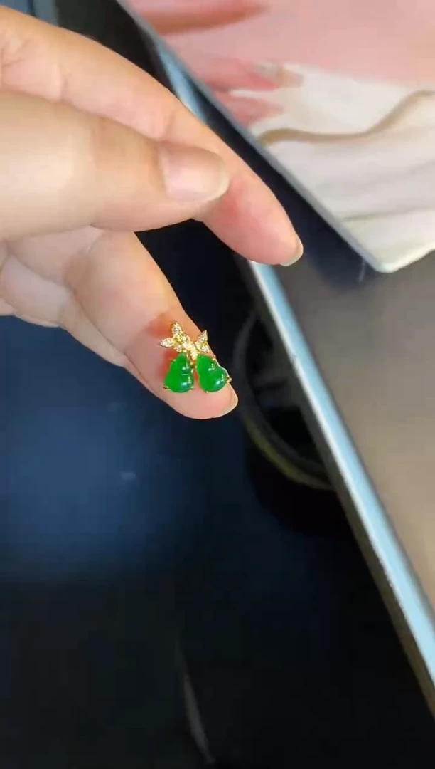 吊坠(不含链)银S925镶嵌翡翠1