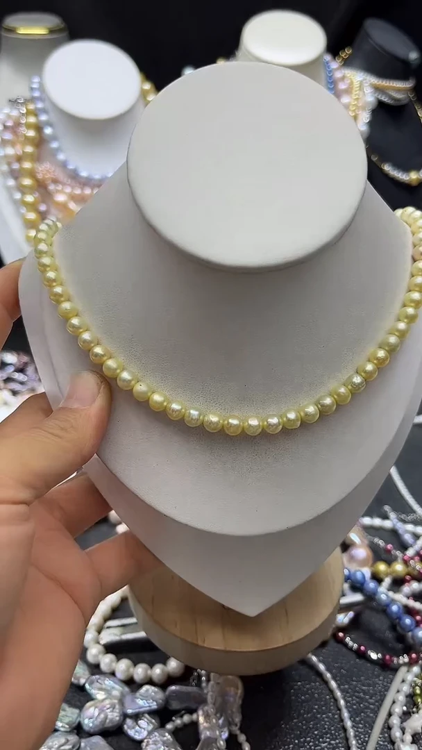 颈饰未镶嵌淡水珍珠多人