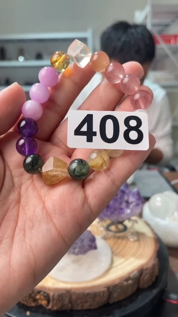 大型摆件（非配饰）未镶嵌水晶多宝手链408