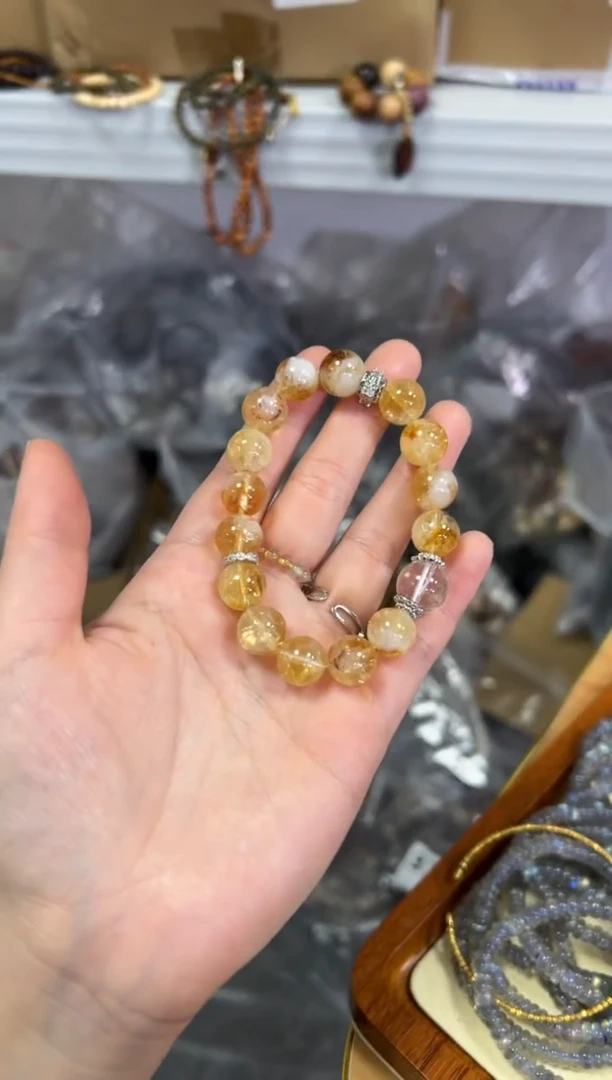 【闪购商品】水晶手链未镶嵌富贵花蓝针白晶款手链[2209]