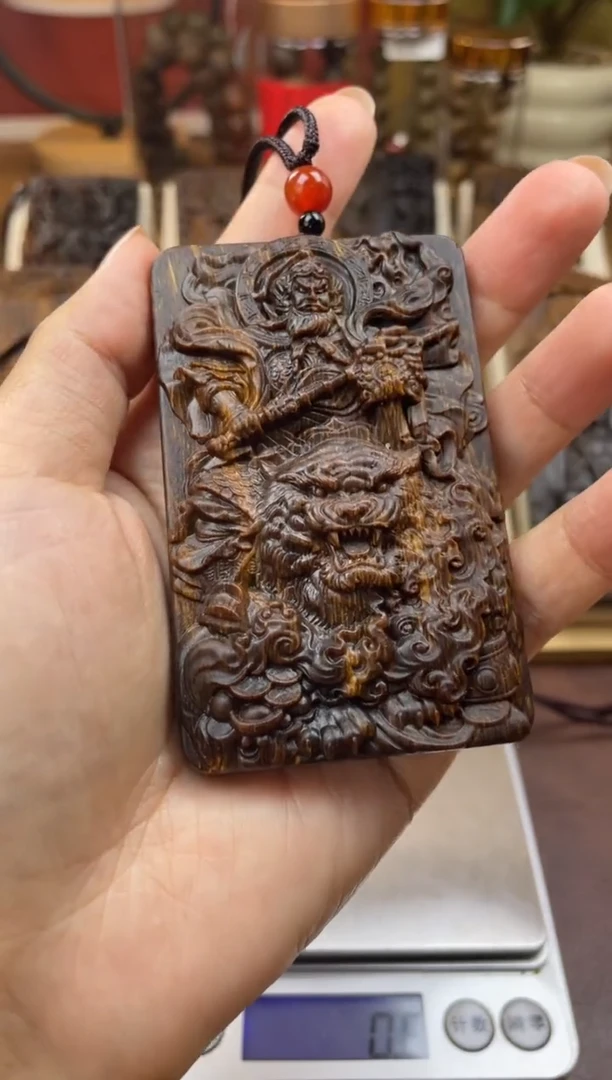 木木雕款赵****?赵公明 8cm