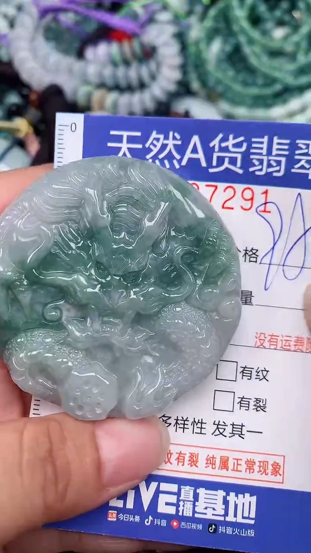 翡翠未镶嵌颈饰...0007291