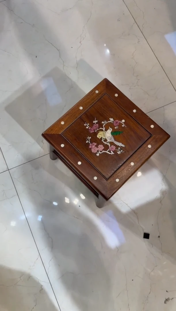 木木头款花梨喜鹊登梅富贵凳298