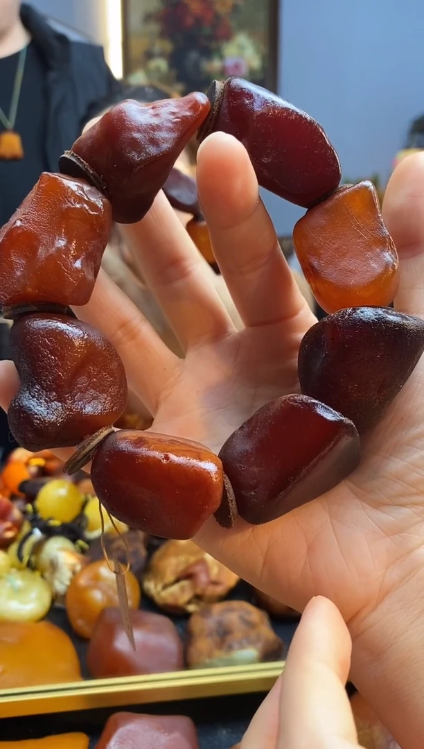 手链琥珀未镶嵌手串