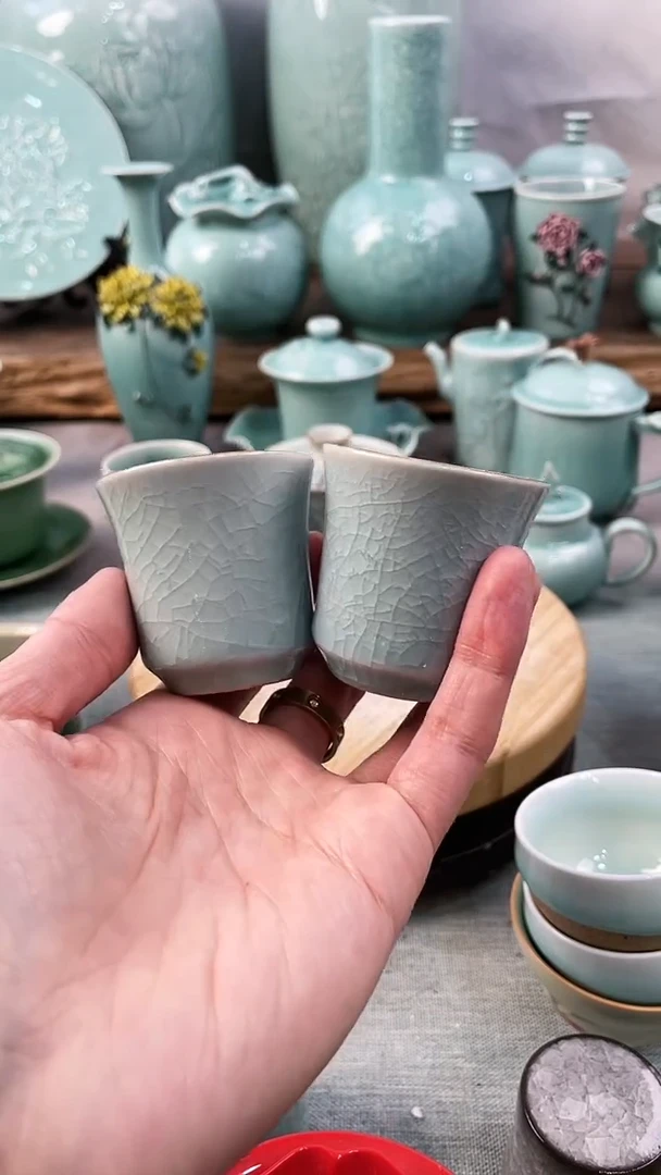 【闪购商品】2个 特价 微瑕 慧仙青瓷