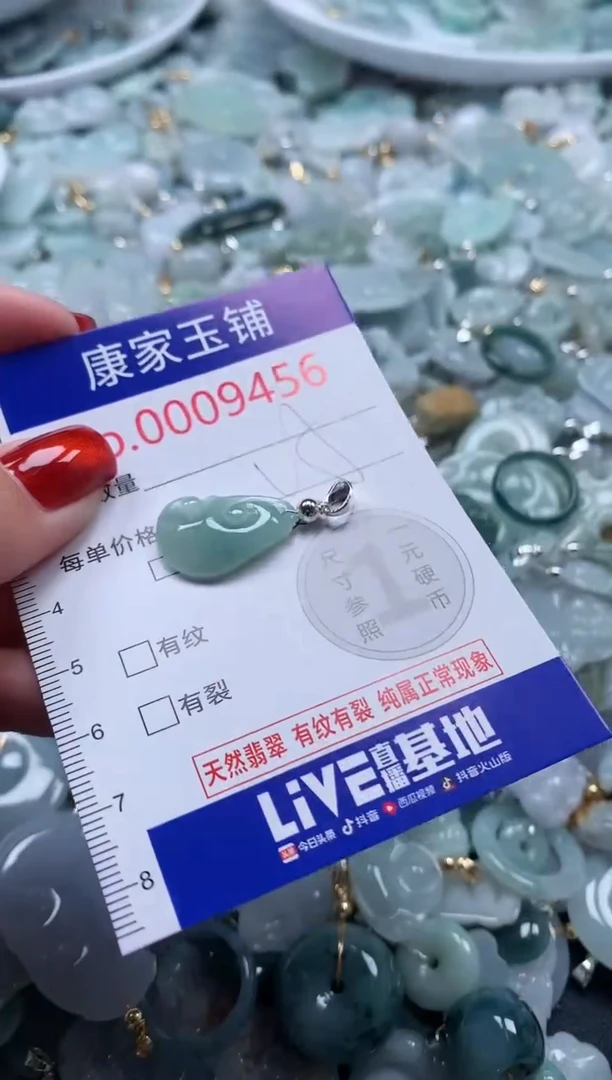 翡翠未镶嵌吊坠(不含链)9456
