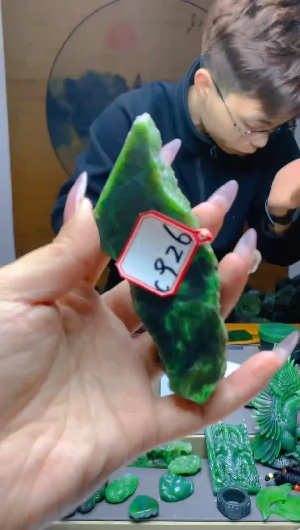 【闪购商品】和田玉（碧玉）珠宝半成品未镶嵌1