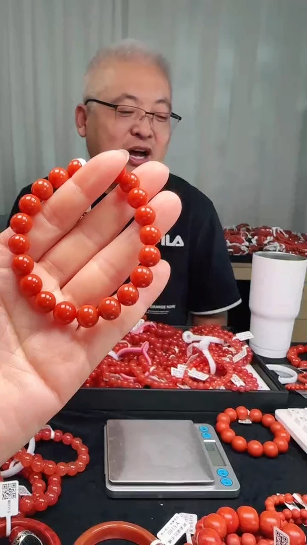 未镶嵌多样性发一件南红玛瑙【云端】9mm保山圆珠单圈