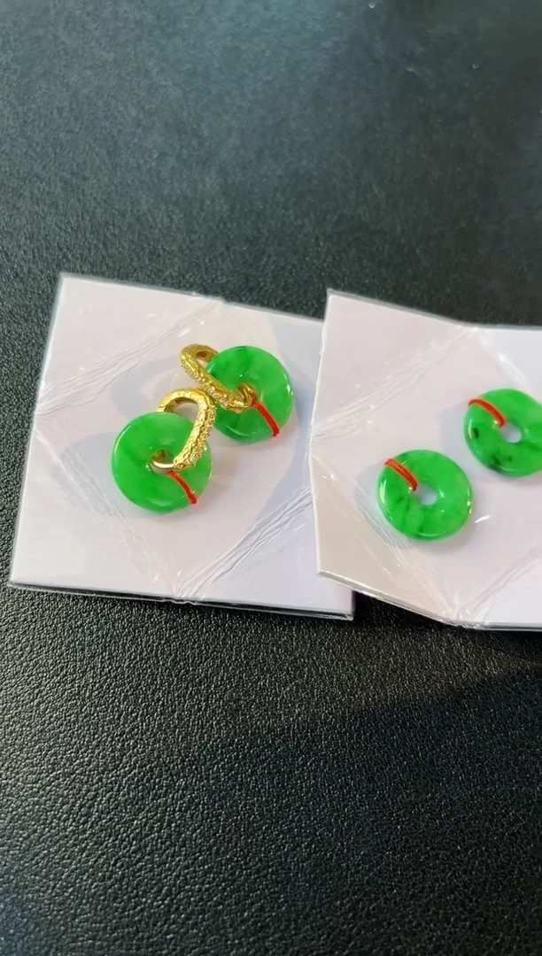 【闪购商品】翡翠耳饰未镶嵌含厚耳包/多样性发货/一对