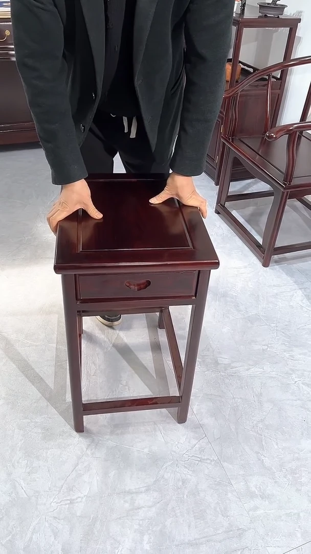 黑酸枝木类成套家具置物几48*38*63高