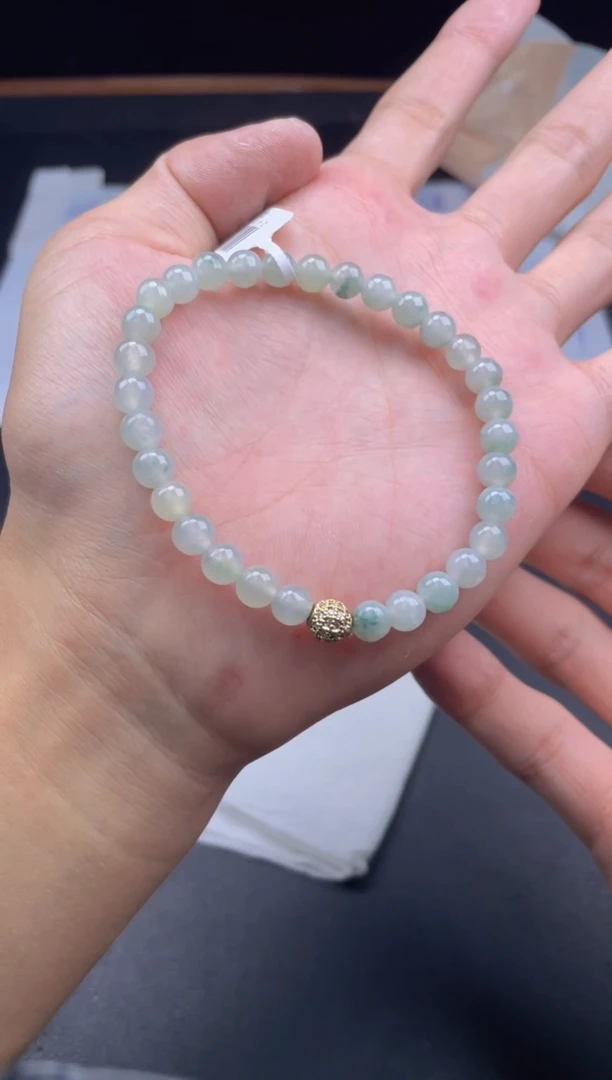 未镶嵌定制翡翠珠串卡6.2