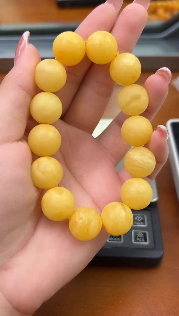 未镶嵌蜜蜡裸石琥珀蜜蜡手串