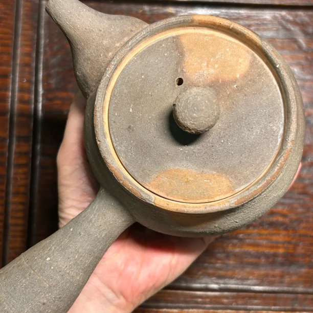 安东利喜备前烧侧把壶容量400毫升