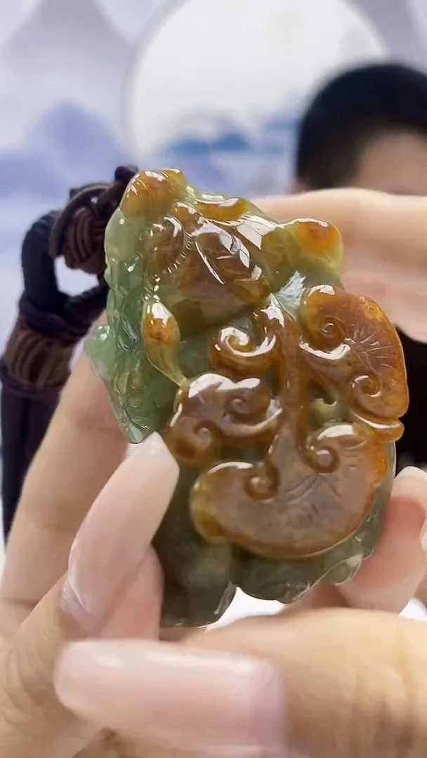 定制翡翠未镶嵌4831xx-毛货挂件70