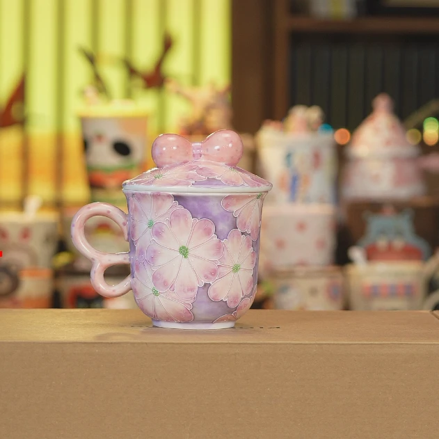 F031创意手绘陶瓷水杯