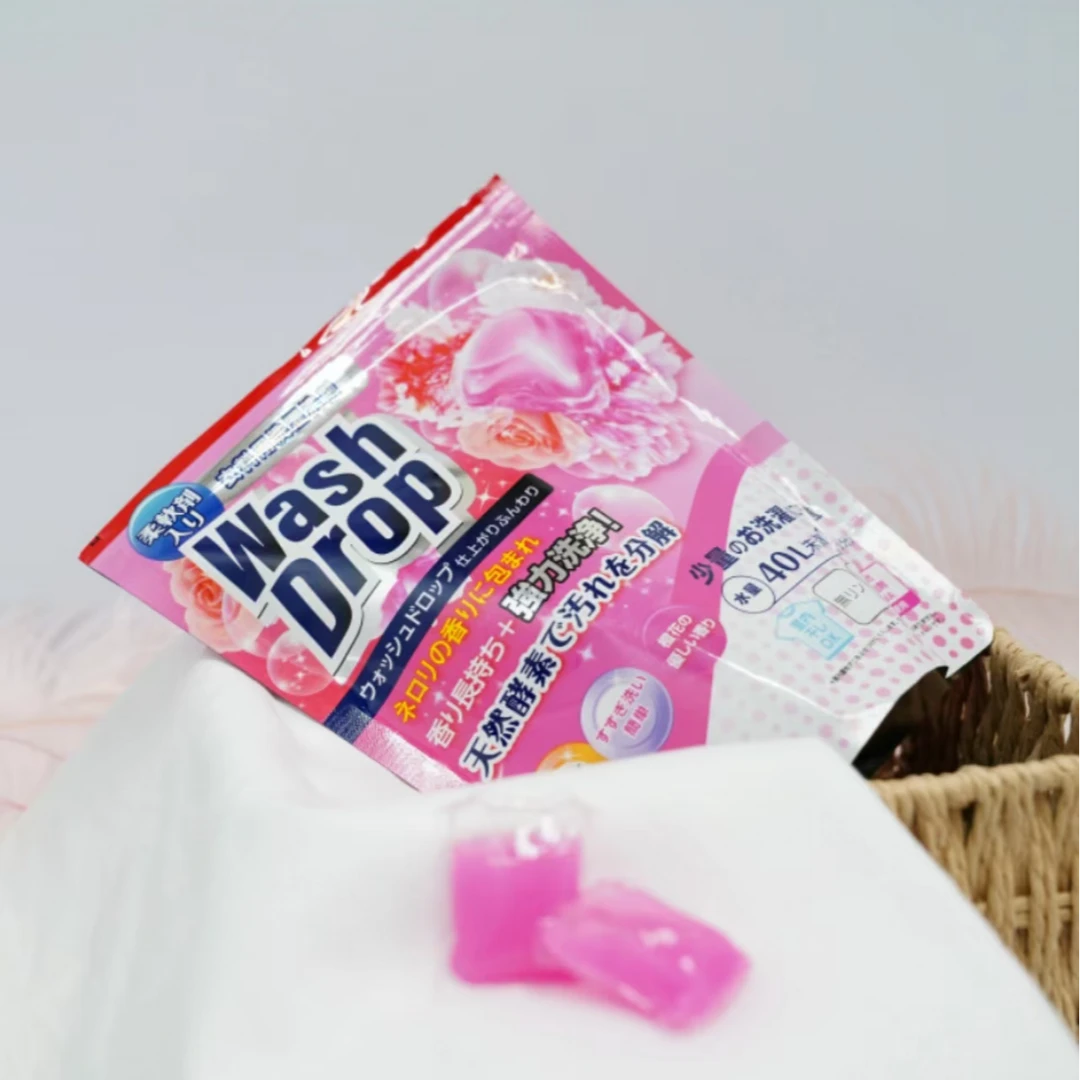 圣铃 高浓缩高浸透安排清香粉色橙花洗衣凝珠