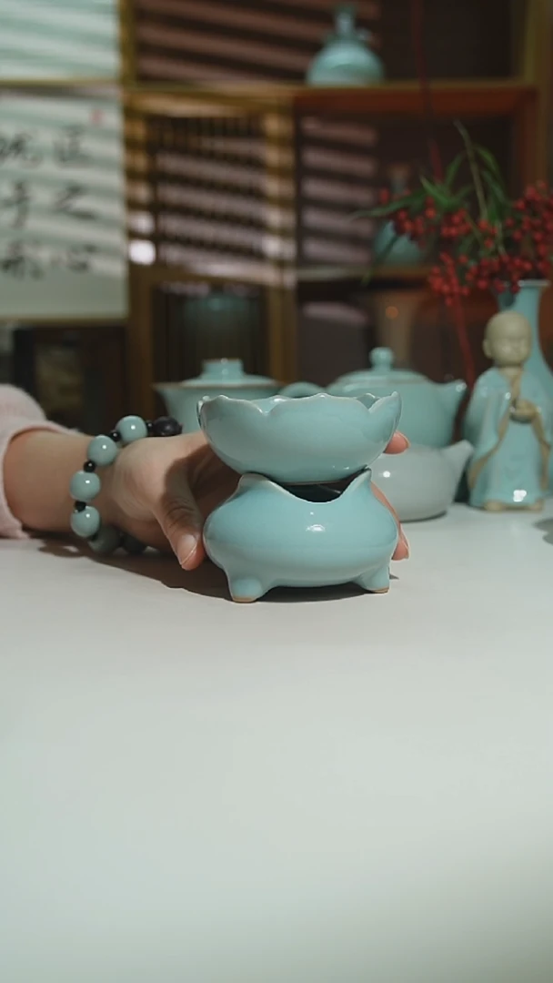 天青珑匠莲花茶滤二级安全发货