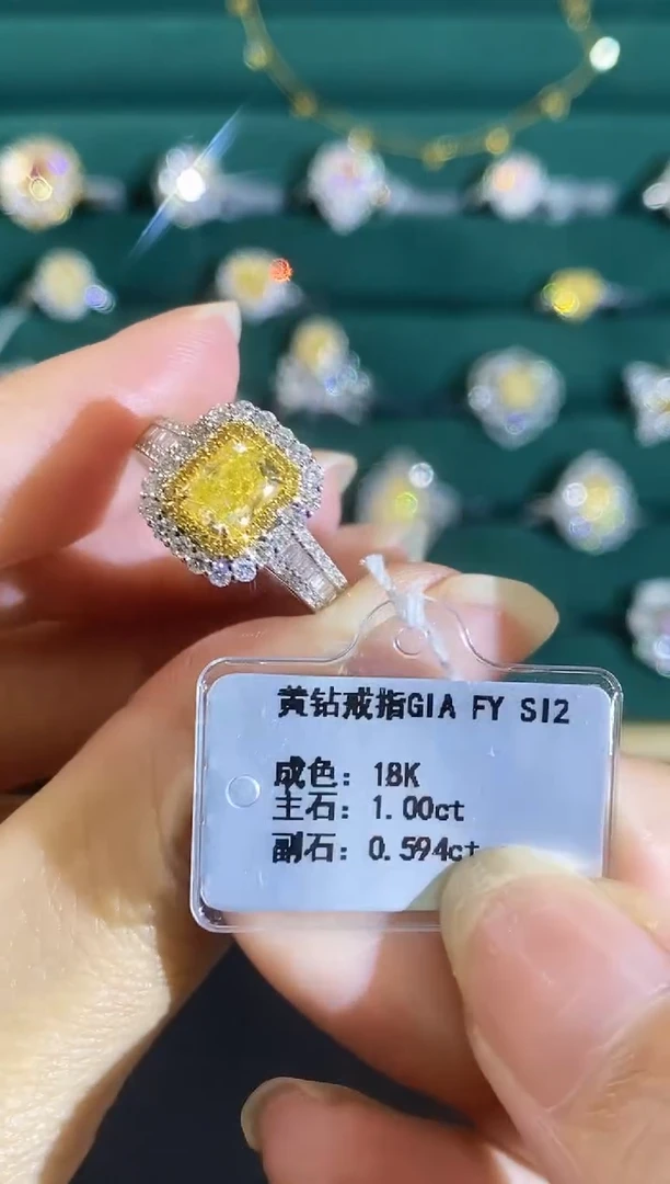 18K金镶嵌戒指钻石013