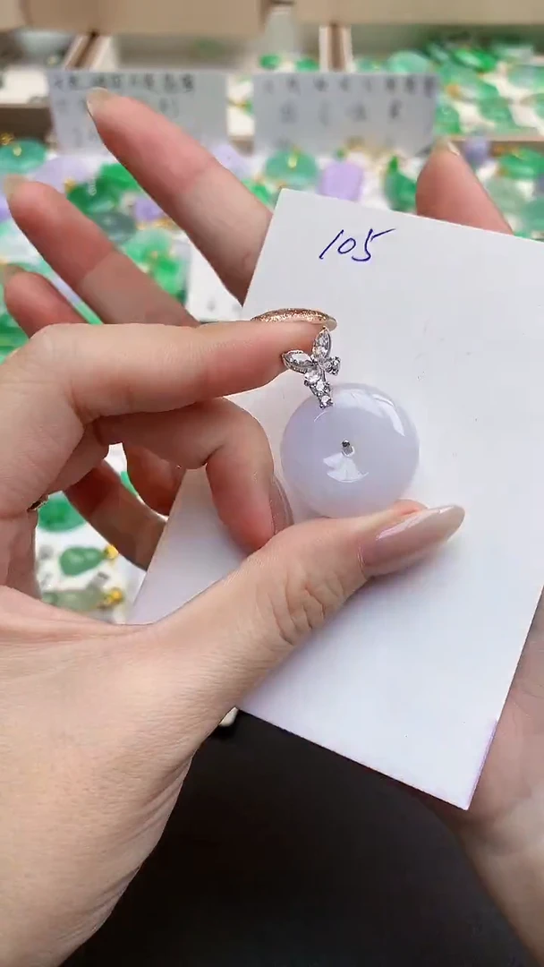 颈饰未镶嵌翡翠天然缅甸A货翡翠