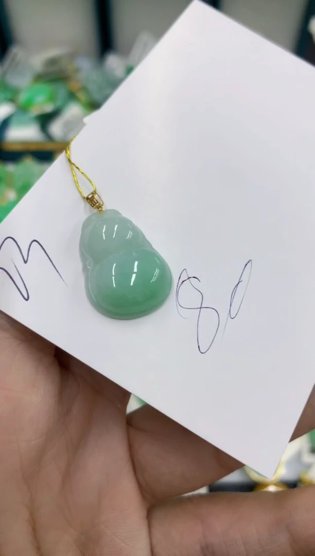 【闪购商品】翡翠颈饰18K金镶嵌号链接11111