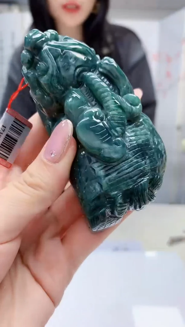 【闪购商品】定制翡翠未镶嵌4852jw-毛货摆件103