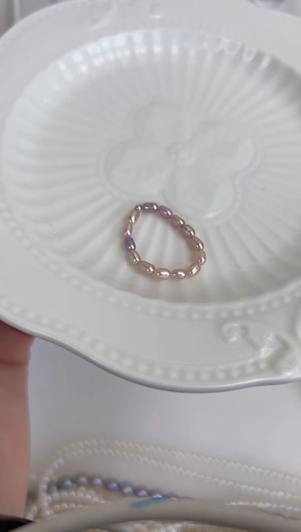 【闪购商品】淡水珍珠戒指银S925镶嵌a02