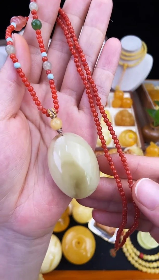 琥珀未镶嵌珠宝奇石柒月