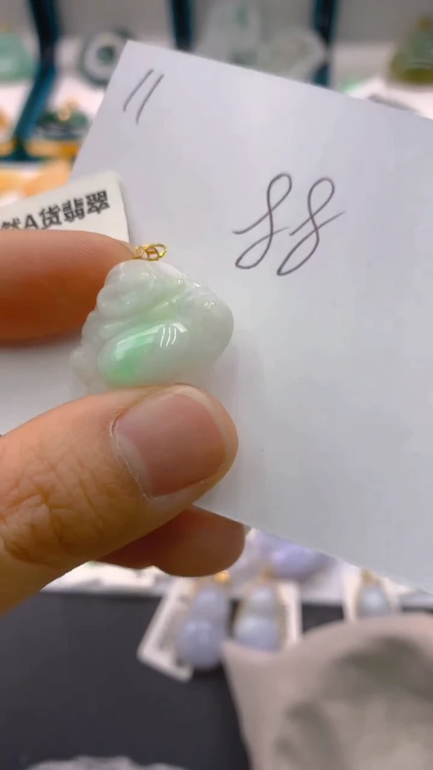 【闪购商品】翡翠颈饰18K金镶嵌1111111111