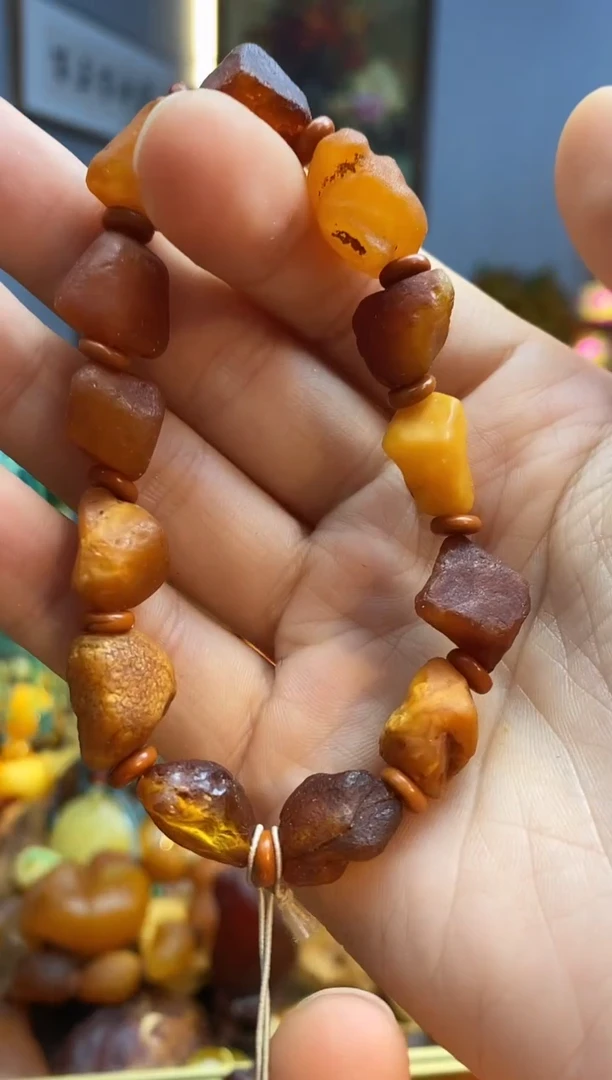 未镶嵌琥珀手串手串