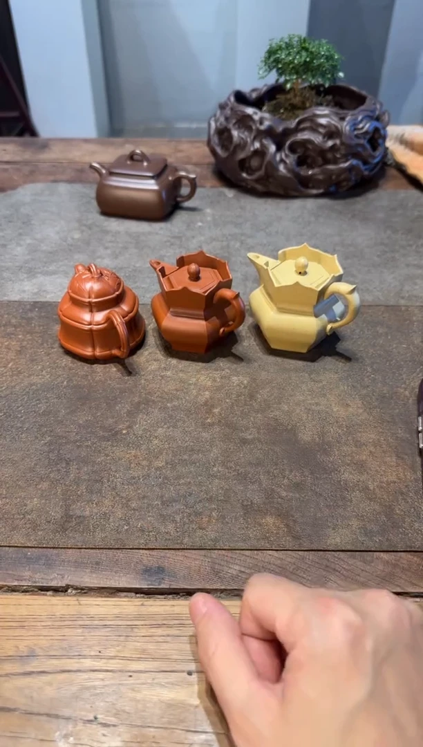 茶壶紫砂点****寞本绿小僧帽