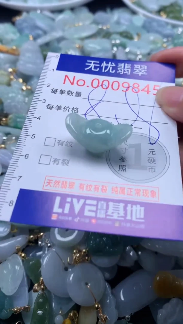 翡翠未镶嵌吊坠(不含链)9845