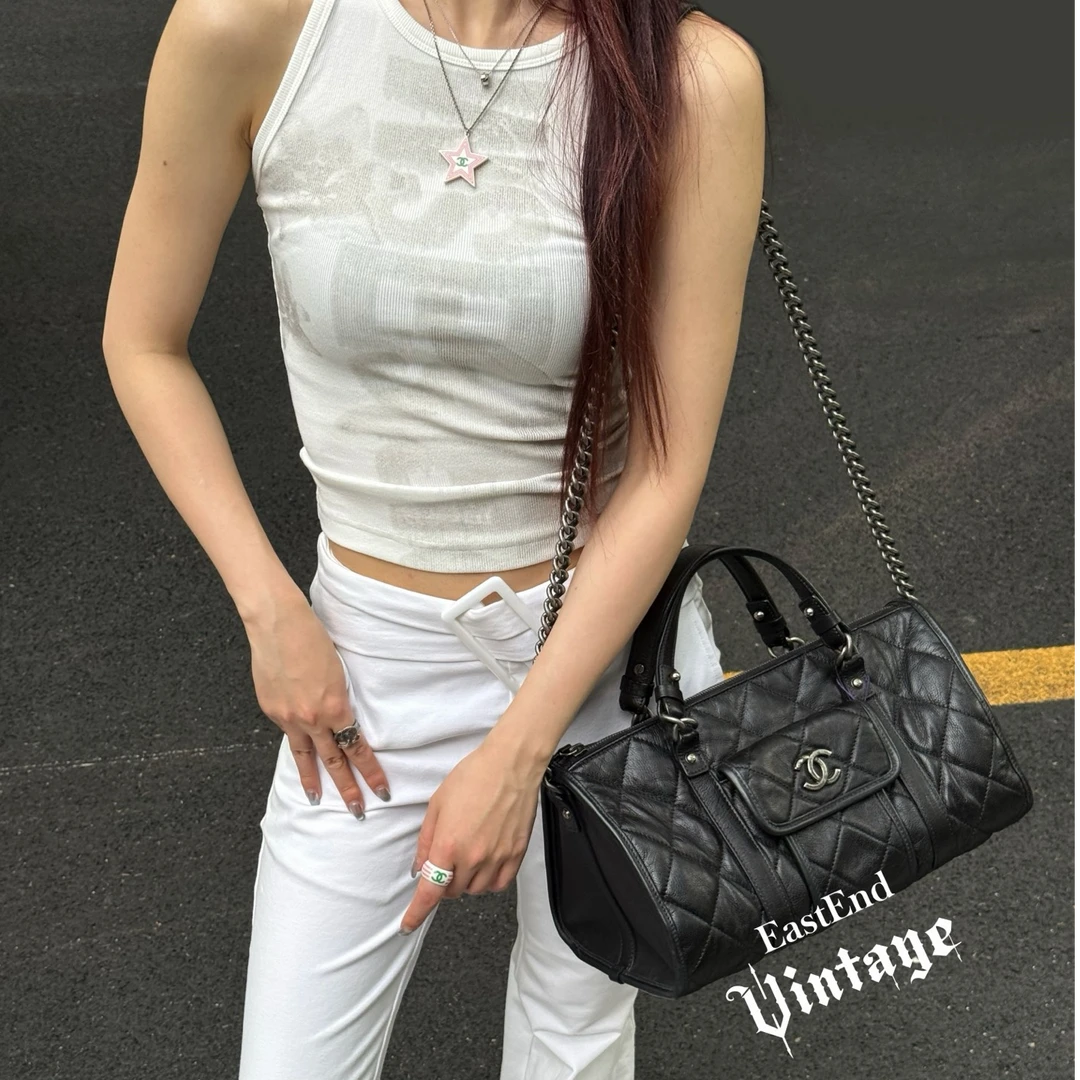 95新 Chanel/香奈儿 東-bowlingbag保龄球手提包/38490