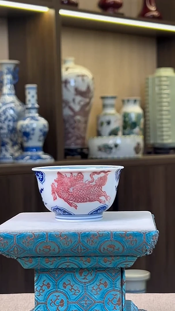 瓷片景德镇毛仔柴窑杯