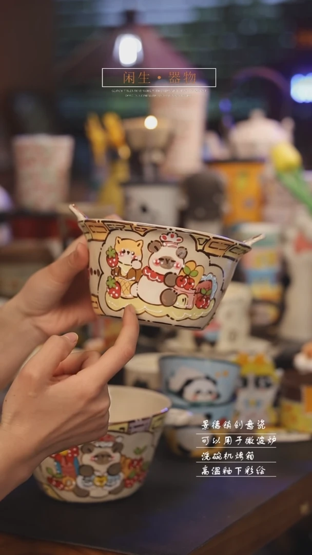 【闪购商品】景德镇可爱设计师款陶瓷