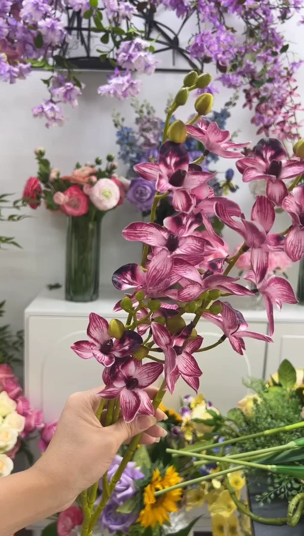 2枝酒红色手感千鸟兰