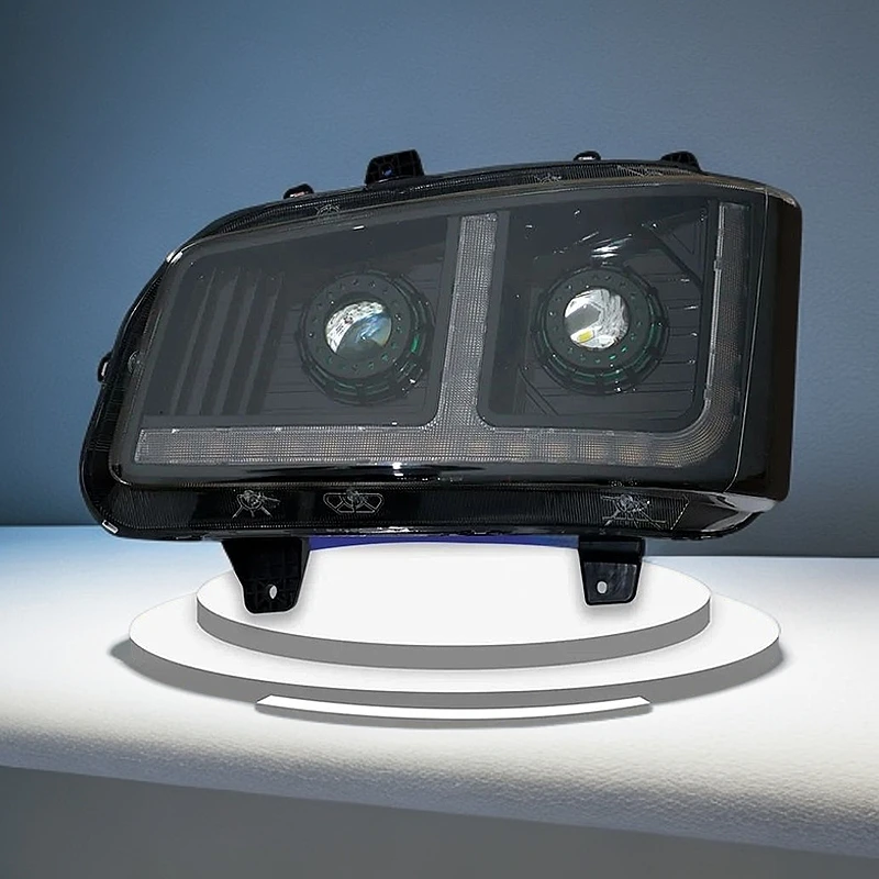 解放新款J6P500马力全led前大灯原厂j6p500大灯总成改装LED前大灯