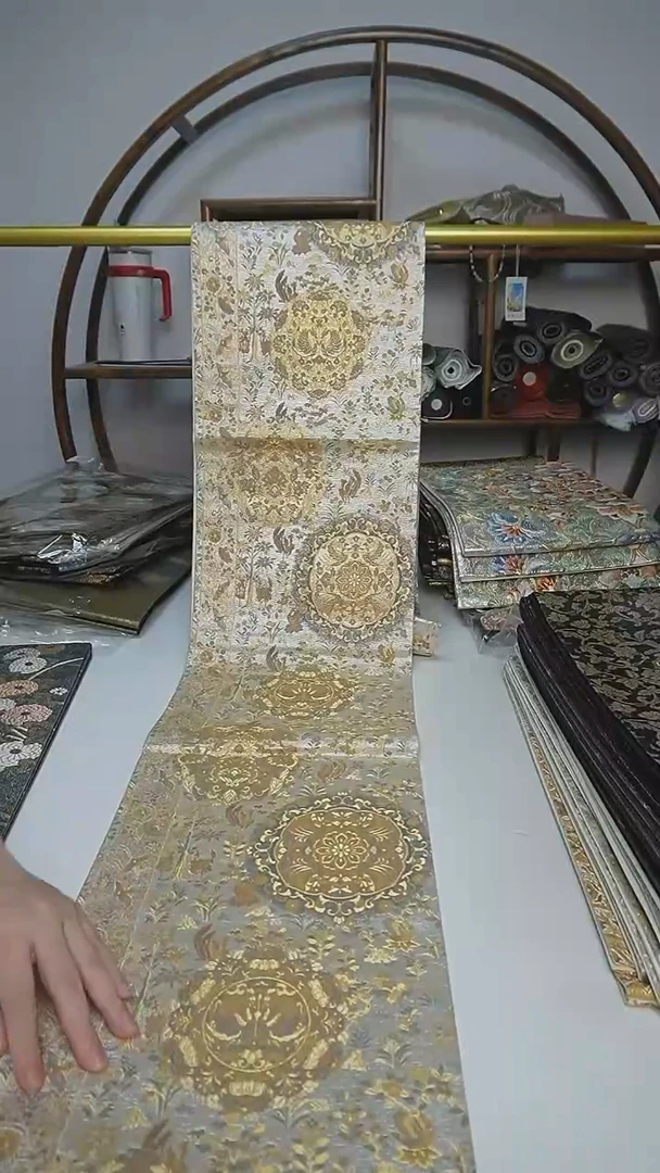 织绣127西阵织六通宝相花