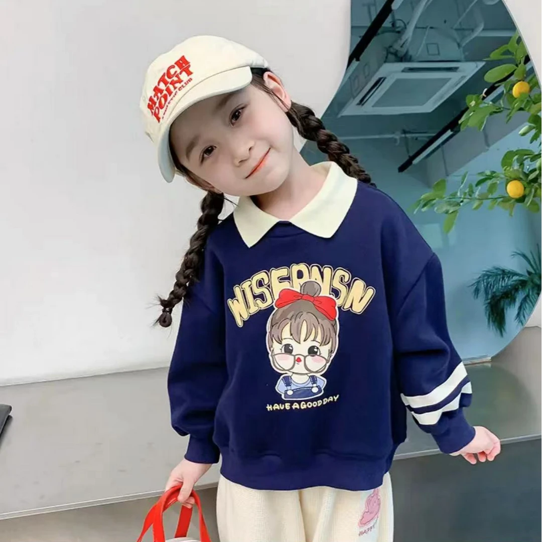 27012女童卫衣新款儿童春秋装衣服小女孩宝宝长袖上衣时髦潮流款