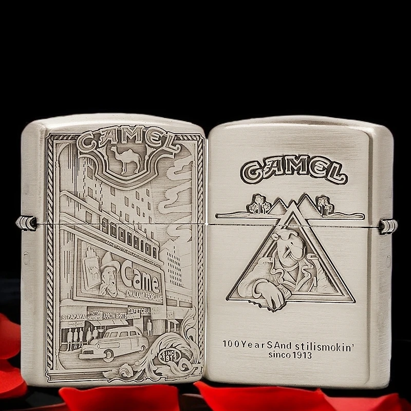 ZIPPO/之宝打火机【骆驼大楼】盔甲机原装正品煤油机DYJ1