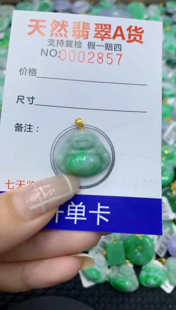 颈饰未镶嵌翡翠天然缅甸翡翠A货