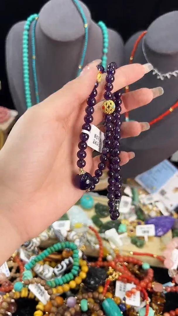 【闪购商品】紫晶颈饰银S925镶嵌项链