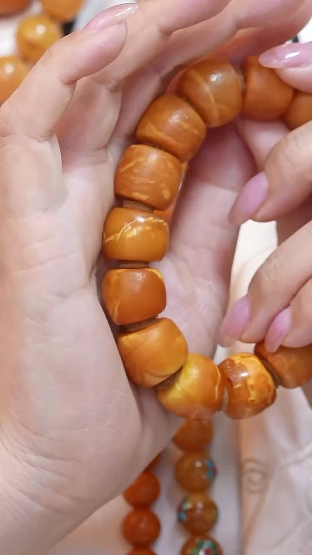 蜜蜡颈饰未镶嵌333 2238天然蜜蜡珠宝奇石云端妖孽全部保真